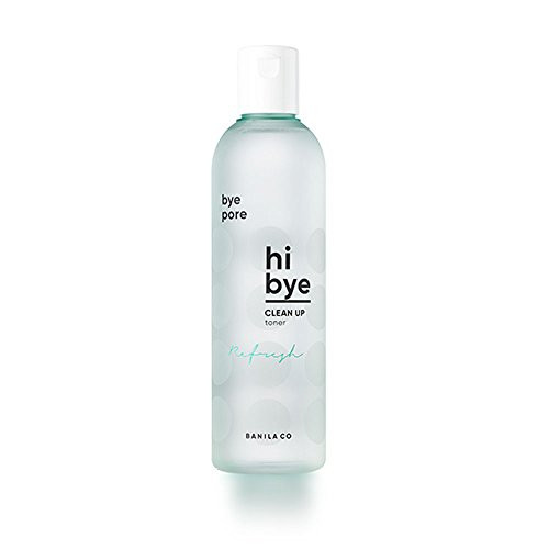 BANILA CO Hi Bye Clean Up Toner for oil-sebum control reduces pores acne blackheads oily sensitive skin Paraben Free 280ml BANILA CO Hi Bye Clean Up Toner for oil-sebum control reduces pores acne blackheads oily sensitive skin Paraben Free 280ml