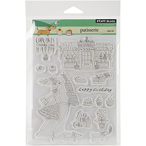 Penny Black PB30301 Patisserie Clear Stamps Sheet 5 x 6_5