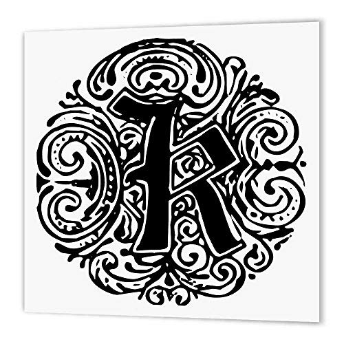 3dRose ht-14219-1 Fancy Letter K-Iron on Heat Transfer Paper for White Material 8 by 8-Inch 3dRose ht-14219-1 Fancy Letter K-Iron on Heat Transfer Paper for White Material 8 by 8-Inch