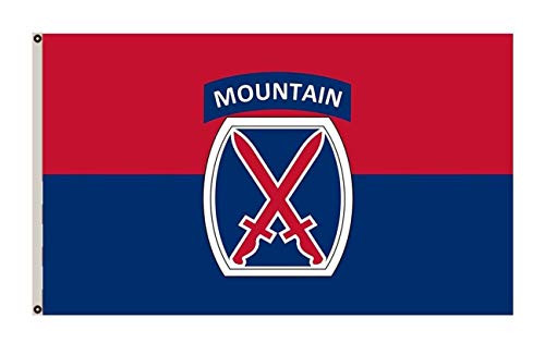 Fyon Large Flag United States Army 10th Mountain Division Flag 3X5Ft