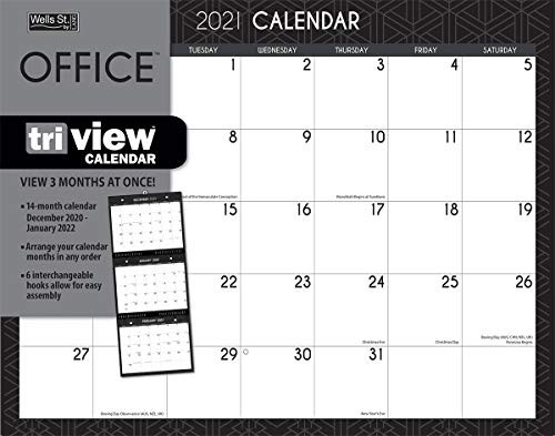 WSBL Office 2021 Tri-View Calendar 21997003501