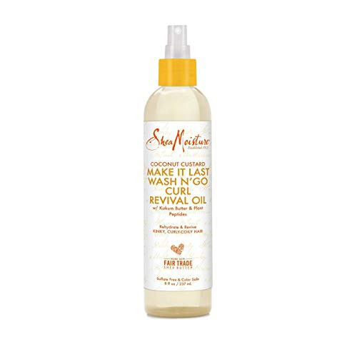 SheaMoisture Coconut Custard Make It Last Wash N Go Curl Revival Oil - 8 fl oz pack of 1