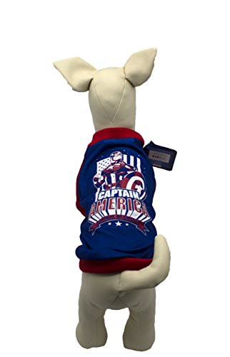 Marvel Comics for Pets Avengers Assemble T-Shirt for Dogs Large  Best Blue and Red Captain America Tee for All Large Dogs  Officially Licensed Product of Marvel Comics for Pets