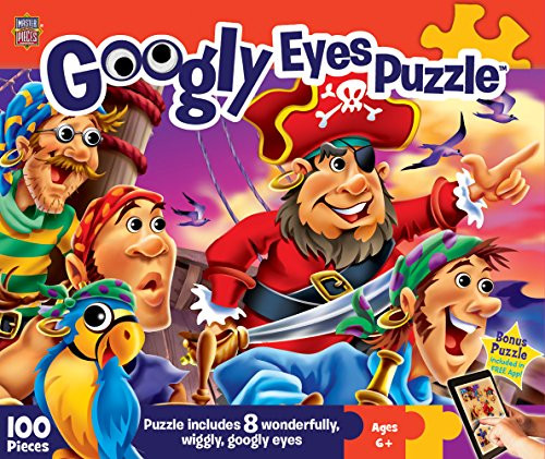 MasterPieces Googly Eyes Pirates Jigsaw Puzzle, 100-Piece