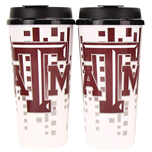 Whirley Drink Works NCAA 32oz Digital Large Travel Tumbler Cups wLids 2-Pack Texas A and M Aggies Whirley Drink Works NCAA 32oz Digital Large Travel Tumbler Cups wLids 2-Pack Texas A and M Aggies