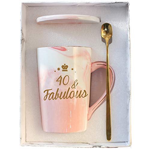 40th Birthday Gifts Women 40th and Fabulous Cup 40 and Fabulous Gifts for Women 40th Birthday Mug 40th Anniversaries Gifts 40th Gifts Idea for Women Her Wife Mom Grandma Sister Bff Friend 14 Ounce 40th Birthday Gifts Women 40th and Fabulous Cup 40 and Fabulous Gifts for Women 40th Birthday Mug 40th Anniversaries Gifts 40th Gifts Idea for Women Her Wife Mom Grandma Sister Bff Friend 14 Ounce