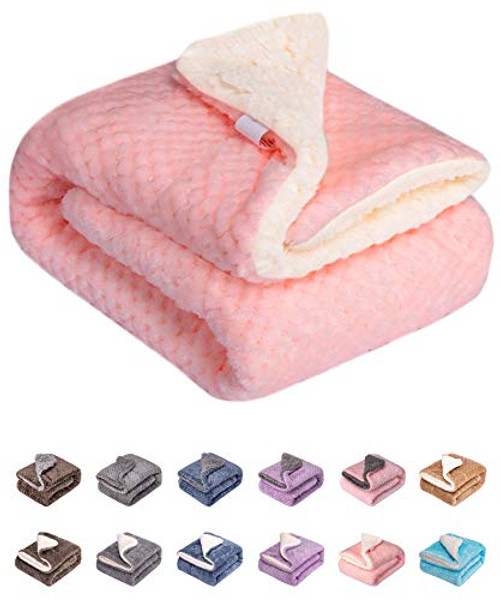 Fuzzy Dog Blanket or Cat Blanket or Pet Blanket Warm and Soft Plush Fleece Receiving Blankets for Dog Bed and Cat Bed  Couch Sofa Travel and Outdoor Camping Blanket 32 x 40 DW-Baby Pink Fuzzy Dog Blanket or Cat Blanket or Pet Blanket Warm and Soft Plush Fleece Receiving Blankets for Dog Bed and Cat Bed  Couch Sofa Travel and Outdoor Camping Blanket 32 x 40 DW-Baby Pink