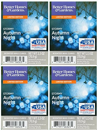 Better Homes and Gardens Stormy Autumn Night Scented Wax Cubes - 4-Pack