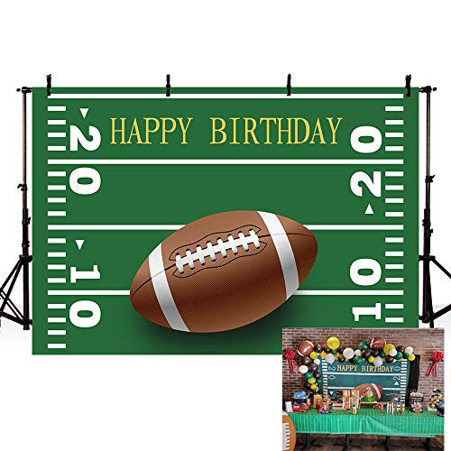 MEHOFOND Football Sports Happy Birthday Party Decoration Backdrop for Boy American Football Photography Background Banner for Cake Table Photo Studio Props Vinyl 7x5ft MEHOFOND Football Sports Happy Birthday Party Decoration Backdrop for Boy American Football Photography Background Banner for Cake Table Photo Studio Props Vinyl 7x5ft