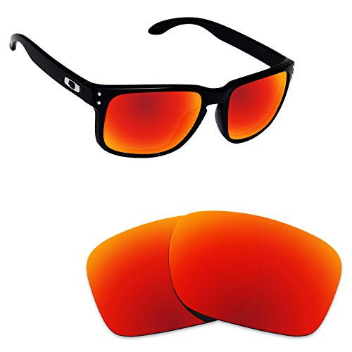 Alphax Fire Red Polarized Replacement Lenses for Oakley Holbrook OO9102