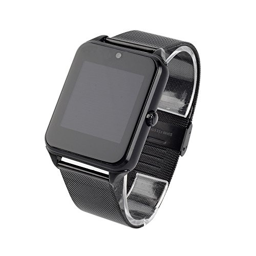 axGear Bluetooth Smart Watch Unlocked GSM Phone Stainless Steel Band for Android iPhone