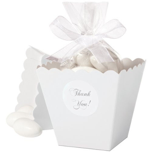 Wilton 1006-4039 Favor Box Set, White 50 Count