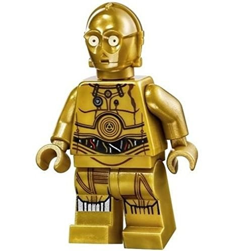 LEGO Star Wars Minifigure - C-3PO Printed Legs Colorful Wires (75059)