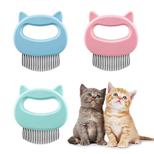 3 PCS Cat Hair Massage Shedding Brush Pet Grooming Dematting Comb Hair Remover Pet Shell Comb Cat Brush for Shedding and Grooming for Short Long Haired Puppy Kitten Rabbit and Little Pets 3 PCS Cat Hair Massage Shedding Brush Pet Grooming Dematting Comb Hair Remover Pet Shell Comb Cat Brush for Shedding and Grooming for Short Long Haired Puppy Kitten Rabbit and Little Pets