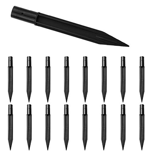 Plastic Ground Spikes Path Light Replacement Plastic Stakes Ground Solar Torch Light Spikes16 Pack 6_3 Plastic Stakes