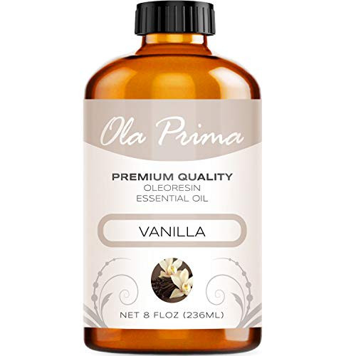Ola Prima 8oz - Premium Quality Vanilla Essential Oil 8 Ounce Bottle Therapeutic Grade Vanilla Oil