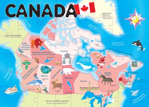 Ingenio Canada Map Floor Puzzle