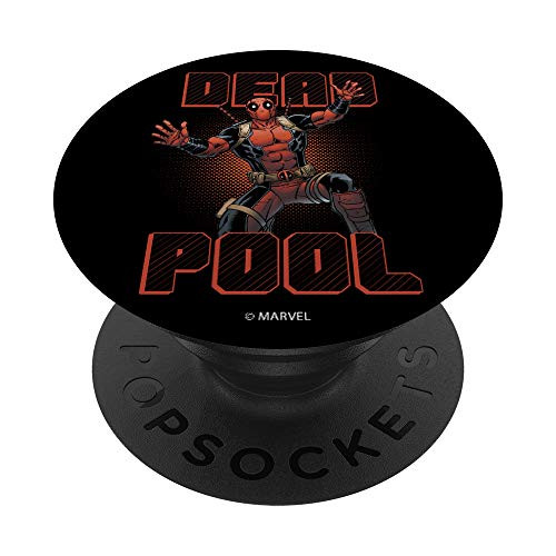Marvel Deadpool Simple Portrait PopSockets Grip and Stand for Phones and Tablets