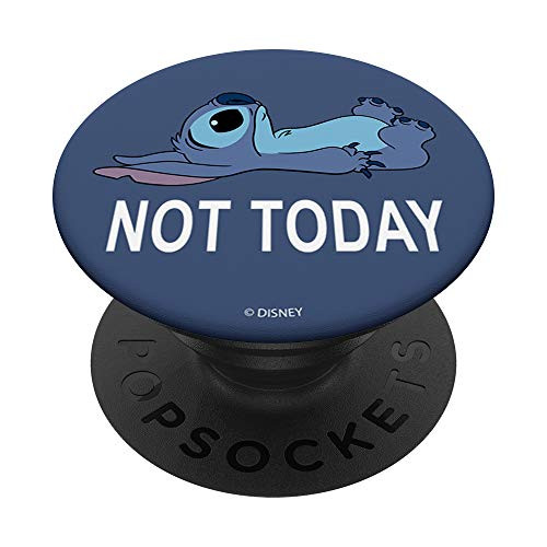 Disney Lilo  and  Stitch Not Today Stitch PopSockets PopGrip Swappable Grip for Phones  and  Tablets