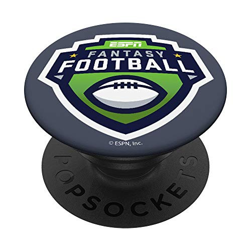 ESPN Fantasy Football Logo Gray PopSockets PopGrip Swappable Grip for Phones  and  Tablets