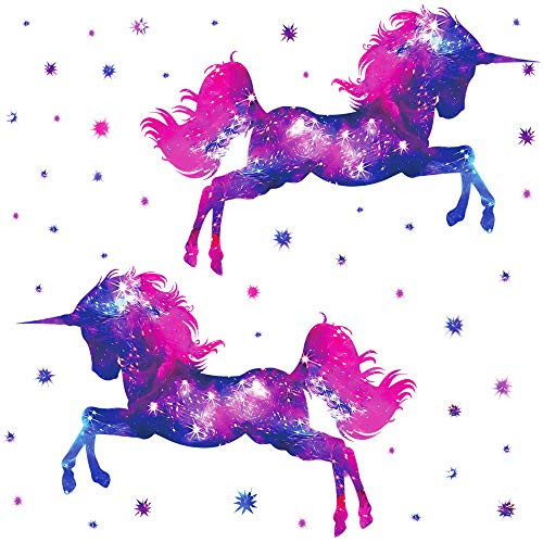 RW-D80 Dream Galaxy Purple Unicorn Wall Decals Removable Unicorn Wall Stickers with Glowing Stars Peel and Sticks Wall Art Decor for Kids Boys Girls Bedroom Nursery Bedroom Party Home Decoration All RW-D80 Dream Galaxy Purple Unicorn Wall Decals Removable Unicorn Wall Stickers with Glowing Stars Peel and Sticks Wall Art Decor for Kids Boys Girls Bedroom Nursery Bedroom Party Home Decoration All