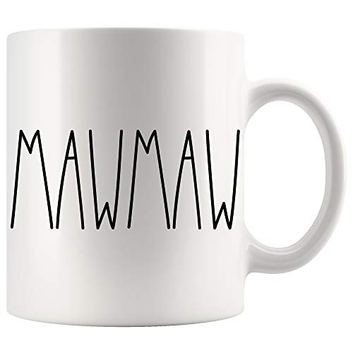 Mawmaw Mug  Mawmaw Rae Dunn Style Coffee Cup  Rae Dunn Inspired  Mothers DayFathers Day  Family Coffee Mug For Birthday Present For The Best Mawmaw Ever Coffee Cup 11oz