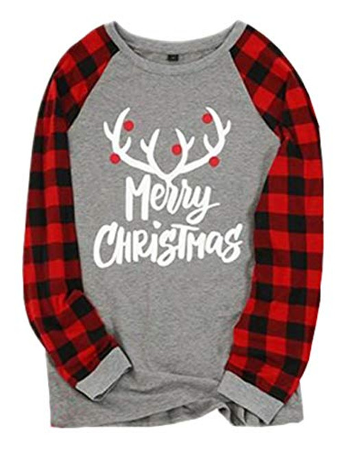MYHALF Merry Christmas T-Shirt Plaid Christmas Tree Graphic Shirts Casual Long Sleeve Raglan Tee Tops XL Red1 MYHALF Merry Christmas T-Shirt Plaid Christmas Tree Graphic Shirts Casual Long Sleeve Raglan Tee Tops XL Red1