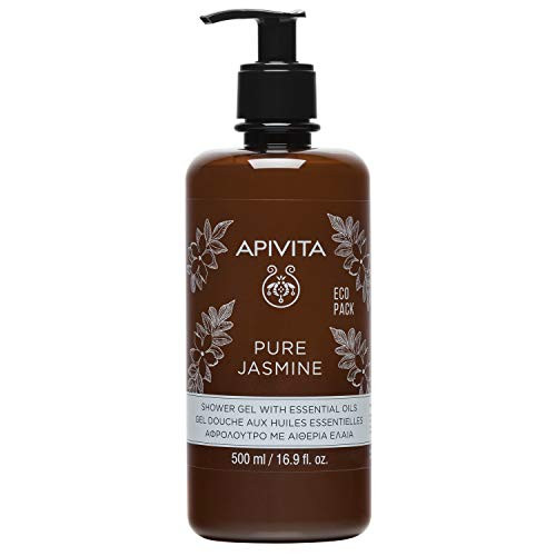 APIVITA Pure Jasmine Shower Gel with Essential Oils 16_9 fl_oz_  Well-Being with Jasmine
