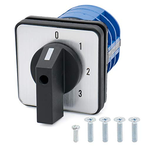 Baomain Rotary Cam Changeover Switch SZW26-400-3_3 660V 40A 12 Terminals 4 Positions