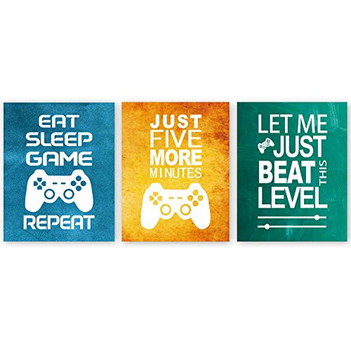 Unframed Funny Video Game Themed Wall Art Print Inspirational Quotes Art Painting Set of 3?12 x 16 ? Gaming Poster Watercolor Artwork Canvas for Kids Boys Room Decor Unframed Funny Video Game Themed Wall Art Print Inspirational Quotes Art Painting Set of 3?12 x 16 ? Gaming Poster Watercolor Artwork Canvas for Kids Boys Room Decor