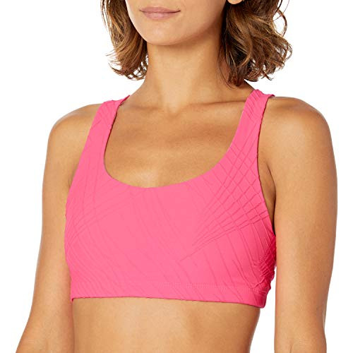 Onzie Womens Criss Cross Back Neon Pink Selenite LL