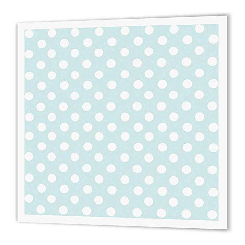 3dRose ht-155675-1 White Polka Dot Pattern on Mint Blue-Fifties Dots-Pastel Turquoise-Iron on Heat Transfer Paper for White Material 8 by 8-Inch 3dRose ht-155675-1 White Polka Dot Pattern on Mint Blue-Fifties Dots-Pastel Turquoise-Iron on Heat Transfer Paper for White Material 8 by 8-Inch