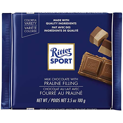 Ritter Sport Milk Chocolate with Nougat Nugat Praline 100g3_52oz Pack of 2