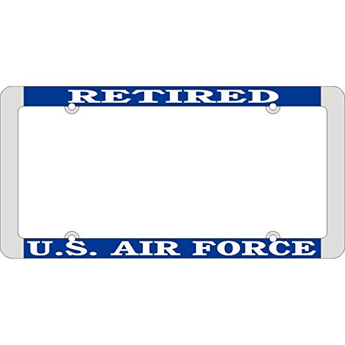 Honor Country US Air Force Retired License Plate Frame Thin Rim Honor Country US Air Force Retired License Plate Frame Thin Rim
