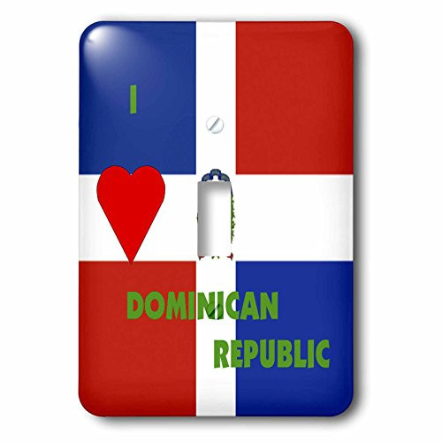 3dRose lsp-55209-1I Love Dominican Republic-Single Toggle Switch