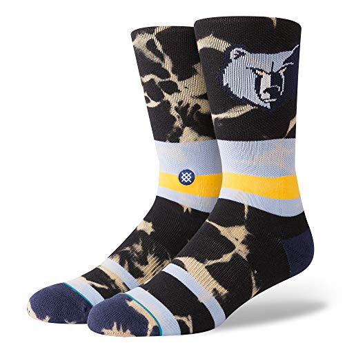 Stance M558C18GRI Mens Grizzlies Acid Wash Sock Blue - Large