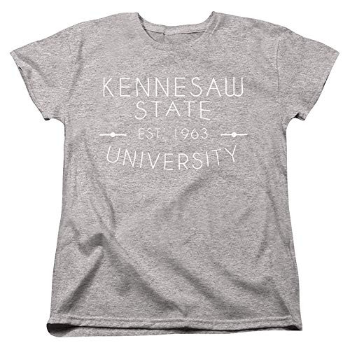 Kennesaw State University Official Simple Womens T Shirt Athletic Heather Medium