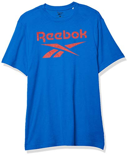 Reebok Mens Reebok Essentials Graphic T-shirt blue sport X-Large