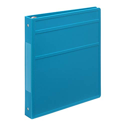 Carstens 1- Inch Heavy Duty 3-Ring Binder - Side Opening Pool Blue