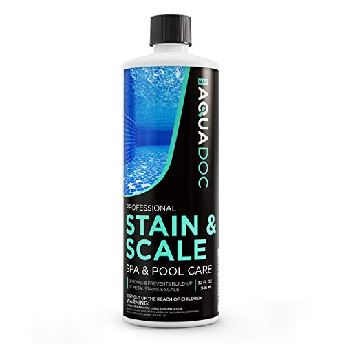 MAV AquaDoc Spa Stain and Scale Control for Hot Tubs Scale Metal and Stain Control for Hot Tubs Prevent  and  Remove Stains in Hot Tubs with Our Hot Tub Water Softener  and  Spa Descaler Chemical 32oz