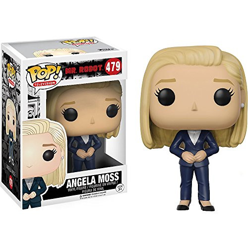 Funko Angela Moss Mr_ Robot x POP TV Vinyl Figure  and  1 POP Compatible PET Plastic Graphical Protector Bundle 479  09882 - B