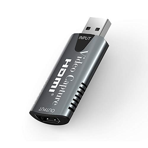 Video Capture Device HDMI to USB for Live Streaming Recording on PCWinMacLinux from DSLR VCR Camcorder Webcam Xbox Switch PS4