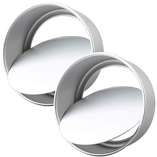 Tosnail 2 Pack 10 Inches x 3 Inches Round Cake Pan with Removable Bottom for Easy Release