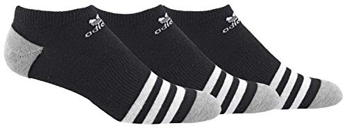 adidas Originals Mens Originals Roller 3-Pack No Show BlackWhiteHeather Grey Large Shoe Size 6-12 adidas Originals Mens Originals Roller 3-Pack No Show BlackWhiteHeather Grey Large Shoe Size 6-12