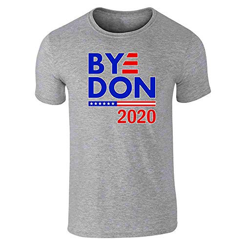 Bye Don 2020 Joe Biden 2020 Funny Campaign Gray L Graphic Tee T-Shirt for Men