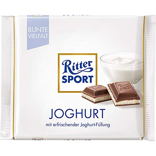 Ritter Sport Milk Chocolate with Yogurt Filling 100g3_52oz Pack of 2