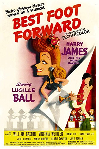 Posterazzi Best Foot Forward Lucille Ball Harry James 1943 Movie Masterprint Poster Print 11 x 17