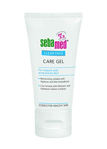 Sebamed Clear Face Care Gel with Hyaluronic Acid Aloe Vera and Provitamin B5 for Acne Pimple and Blackhead Prone Skin 1_69 Fluid Ounces 50 Milliliters