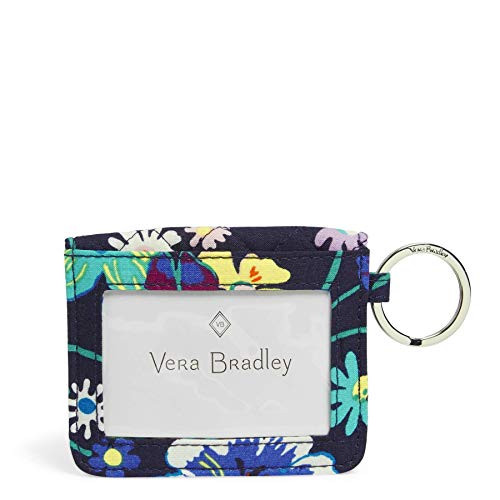 Vera Bradley Womens Signature Cotton Campus Double ID Case Wallet Moonlight Garden