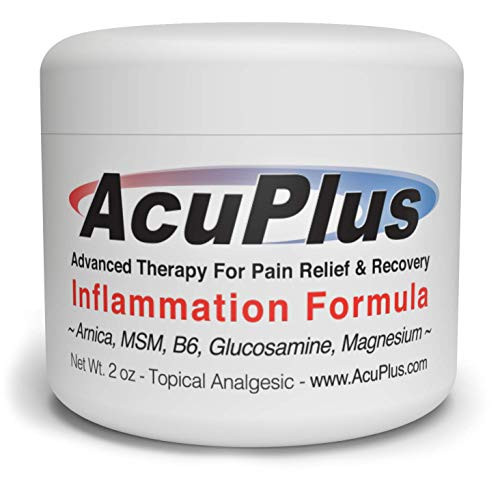 AcuPlus Pain Relief Cream - Advanced Therapy for Relief and Recovery from Bursitis Tendonitis Joint Pain Arthritis Pain and Muscle Pain - Back Pain Relief 2 Ounces AcuPlus Pain Relief Cream - Advanced Therapy for Relief and Recovery from Bursitis Tendonitis Joint Pain Arthritis Pain and Muscle Pain - Back Pain Relief 2 Ounces